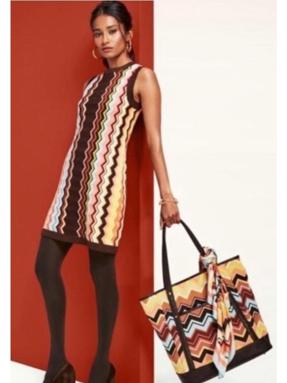 Sleeveless Zigzag Knit Shift Target-20 Th Annivesary Collection Dress